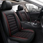 Leather Car Seat Covers Full Set,Universal Fit for Most Cars,SUV,Sedans and Pick-up Trucks,Automotive Vehicle Faux Leather Cushion Covers for 5 Seat