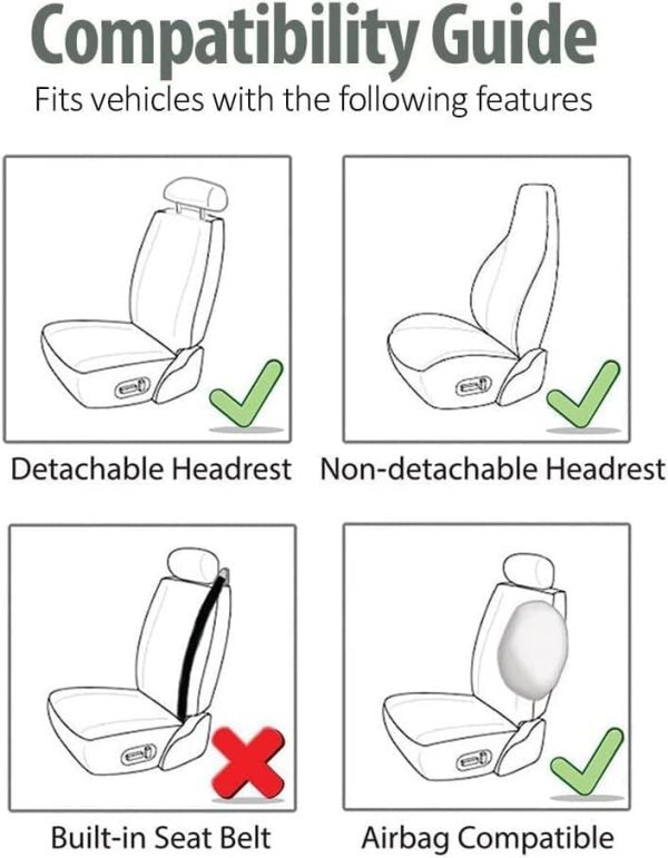 High Back Bucket Seat Covers Universal - Image 7