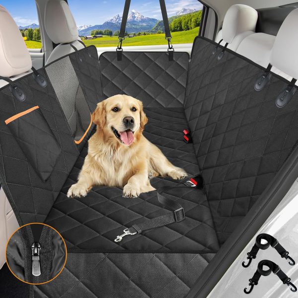 600D Heavy Duty Dog Hammock for Car with Side Flap,100% Waterproof