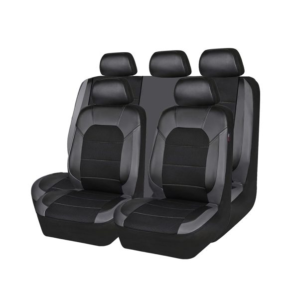 Leather seat Covers,Automotive Universal Fit Airbag Compatible fits Most Cars