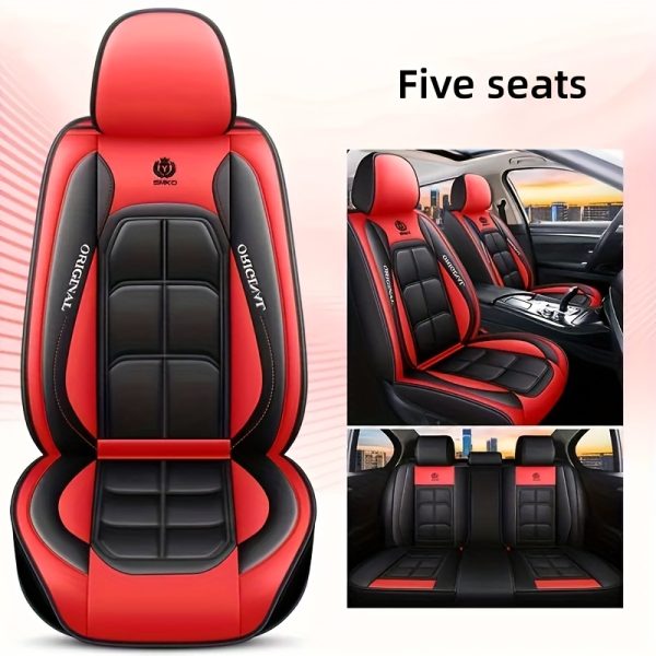 2pcs Faux Leather Car Seat Cover, 1pc, Suitable For Cars, SUVs, Vans And Trucks - Image 15