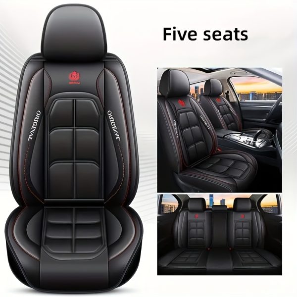 2pcs Faux Leather Car Seat Cover, 1pc, Suitable For Cars, SUVs, Vans And Trucks - Image 7
