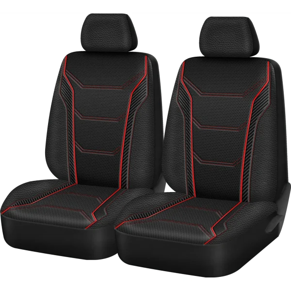 Auto Drive 2Piece Car Seat cover Carbon Fiber