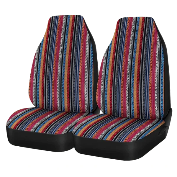 Auto Drive 2pc Boho Seat Cover