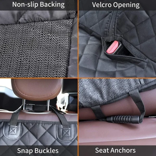 Back Seat Cover for Dogs Pet Car Seat Protector - Image 3