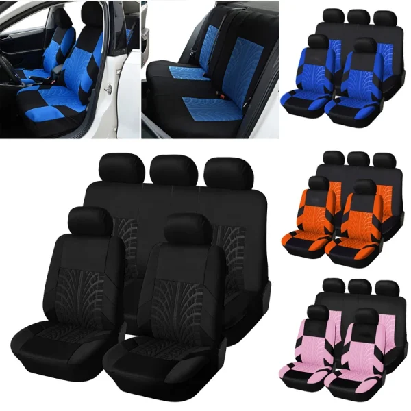 2/5 seat Car Seat Covers Set Universal Fit Most Car with Tire Detail