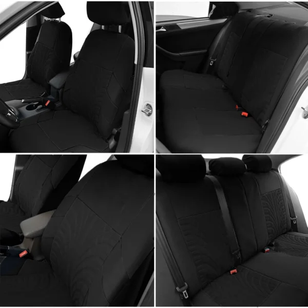 2/5 seat Car Seat Covers Set Universal Fit Most Car with Tire Detail - Image 2