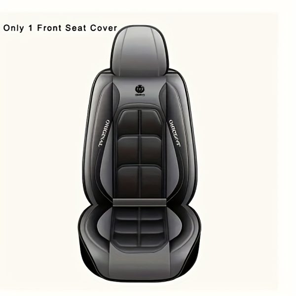 2pcs Faux Leather Car Seat Cover, 1pc, Suitable For Cars, SUVs, Vans And Trucks - Image 6