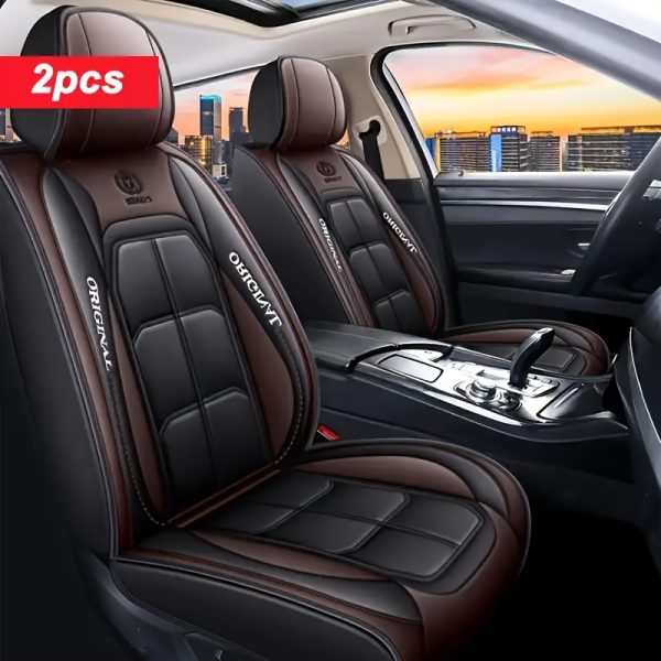 2pcs Faux Leather Car Seat Cover, 1pc, Suitable For Cars, SUVs, Vans And Trucks - Image 13