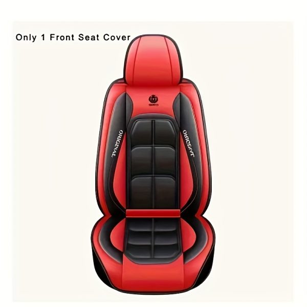 2pcs Faux Leather Car Seat Cover, 1pc, Suitable For Cars, SUVs, Vans And Trucks - Image 4