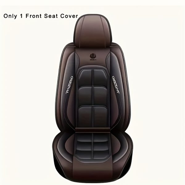 2pcs Faux Leather Car Seat Cover, 1pc, Suitable For Cars, SUVs, Vans And Trucks - Image 8